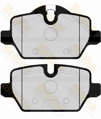 BRAKE ENGINEERING pa1662 -  Комплект тормозных колодок, дисковый тормоз